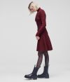 Šaty Karl Lagerfeld Contrast Stitch Knit Dress galéria