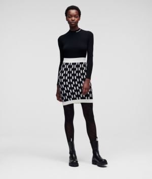 Sukňa Karl Lagerfeld Kl Monogram Knit Skirt