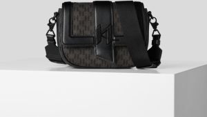 Kabelka Karl Lagerfeld K/Saddle Bag Mono Dnm Sm