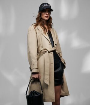 Kabát Karl Lagerfeld Trench Coat W/ Logo Tape galéria