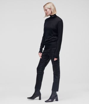 Sveter Karl Lagerfeld Karl By Karl Logo Turtleneck galéria