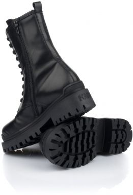 Členková Obuv Karl Lagerfeld Biker Ii Midi Leg Lace Boot galéria