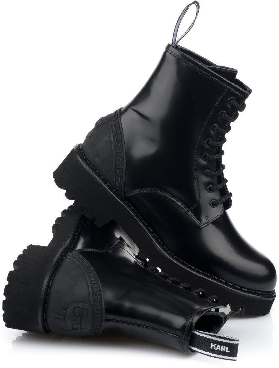 Členková Obuv Karl Lagerfeld Troupe Ikonl Kounter Lace Boot