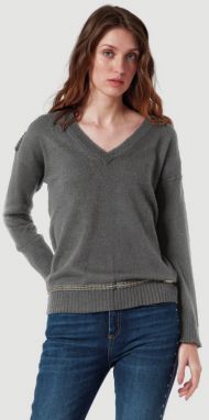 Sveter La Martina Woman Tricot V-Neck Alpaca Blend galéria