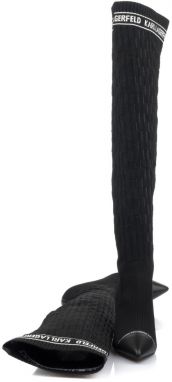 Kozačky Karl Lagerfeld Pandora Monogram Ribbed Knee Boot galéria