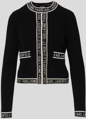 Sveter Karl Lagerfeld Classic Logo Cardigan galéria