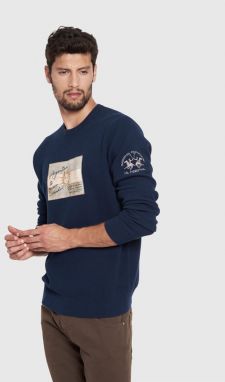 Sveter La Martina Man Tricot Crew Neck Cot Gg10