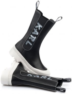 Členková Obuv Karl Lagerfeld Trekka Ii Brush Logo Gore Midi Boot