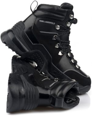 Členková Obuv Karl Lagerfeld Quest Krosslace Mid Boot Lthr galéria
