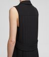 Vesta Karl Lagerfeld Long Gilet W/ Pleated Back galéria