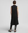 Vesta Karl Lagerfeld Long Gilet W/ Pleated Back galéria