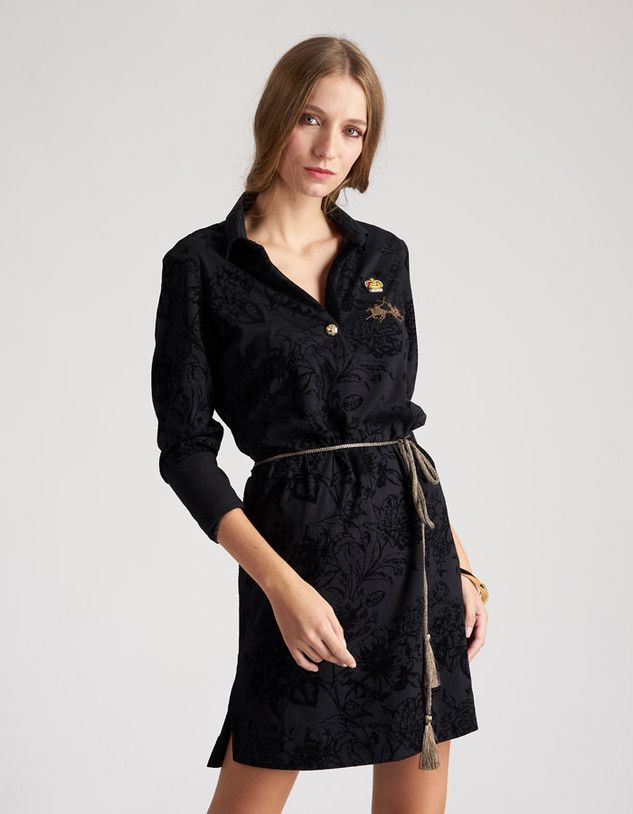Šaty La Martina Woman Dress Long Sleeves Pique