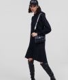 Šaty Karl Lagerfeld Hooded Sweat Dress W/ Peplum galéria