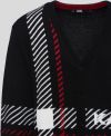 Sveter Karl Lagerfeld Unisex Check Cardigan galéria