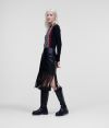 Sukňa Karl Lagerfeld Faux Leather Skirt W/ Fringes galéria