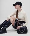 Sukňa Karl Lagerfeld Knitted Check Pencil Skirt galéria