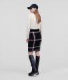 Sukňa Karl Lagerfeld Knitted Check Pencil Skirt galéria