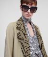 Kabát Karl Lagerfeld Double Face K Printed Coat galéria