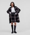 Kabát Karl Lagerfeld Unisex Kl Logo Check Coat galéria