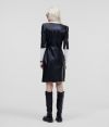 Šaty Karl Lagerfeld Leather Zip Dress galéria