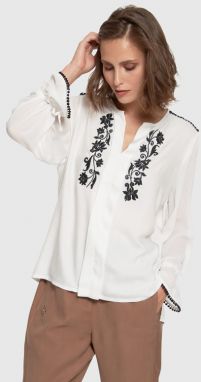 Blúzka La Martina Woman Shirt L/S Twill Viscosa