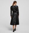 Šaty Karl Lagerfeld Faux Leather Dress galéria