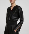Šaty Karl Lagerfeld Faux Leather Dress galéria