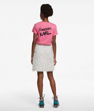 Sukňa Karl Lagerfeld Boucle Skirt W/ Fringes galéria