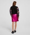 Sukňa Karl Lagerfeld Metallic Karl Coated Skirt galéria