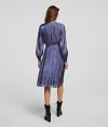 Šaty Karl Lagerfeld Pleated Iridescent Dress galéria