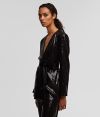 Sako Karl Lagerfeld Sequins Jacket W/ Belt galéria