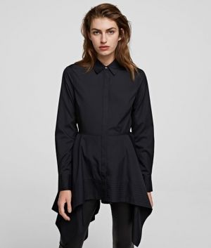 Košeľa Karl Lagerfeld Peplum Tunic Shirt