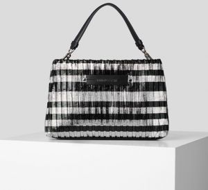 Kabelka Karl Lagerfeld K/Kushion Clutch Stripe Metal