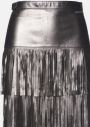 Sukňa Karl Lagerfeld Faux Leather Fringe Skirt galéria