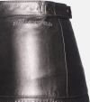 Sukňa Karl Lagerfeld Faux Leather Fringe Skirt galéria