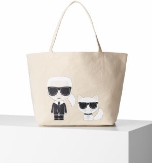 Kabelka Karl Lagerfeld Ikonik Karl & Choupette Tote