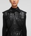 Šaty Karl Lagerfeld Faux Leather Dress galéria