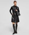 Šaty Karl Lagerfeld Faux Leather Dress galéria