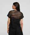 Blúzka Karl Lagerfeld Karl Embroidered Mesh Top galéria