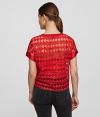 Blúzka Karl Lagerfeld Karl Embroidered Mesh Top galéria