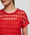 Blúzka Karl Lagerfeld Karl Embroidered Mesh Top galéria