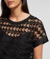 Blúzka Karl Lagerfeld Karl Embroidered Mesh Top galéria