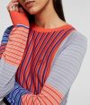 Sveter Karl Lagerfeld Multicolor Striped Sweater galéria