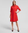 Šaty Karl Lagerfeld Silk Dress W/ Detachable Tie galéria