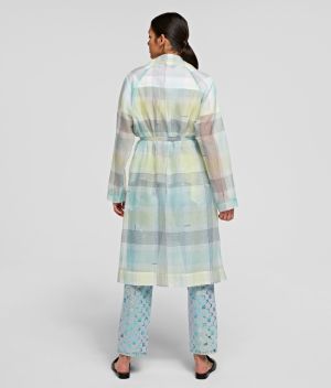 Kabát Karl Lagerfeld Organza Trench Coat galéria