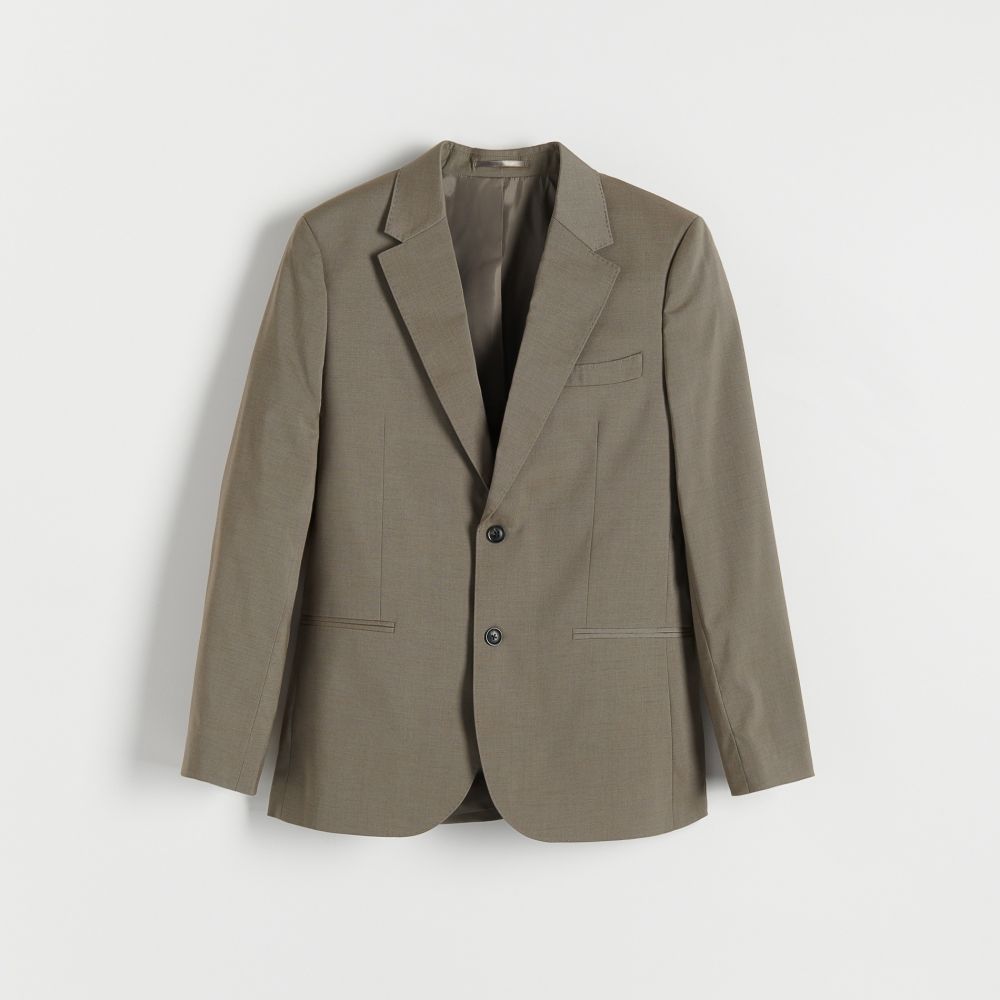 Reserved - Blejzer slim fit - Hnědá
