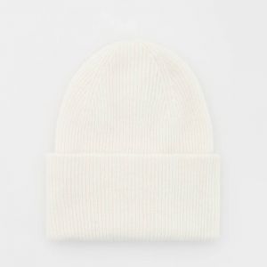 Reserved - Čiapka beanie s prímesou vlny - Krémová