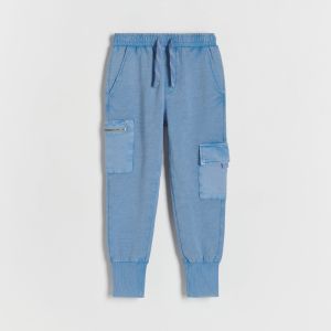 Reserved - Boys` trousers - Modrá