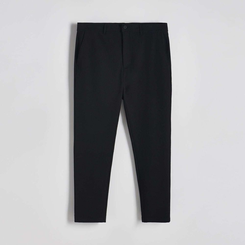Reserved - Chino nohavice slim fit - Čierna