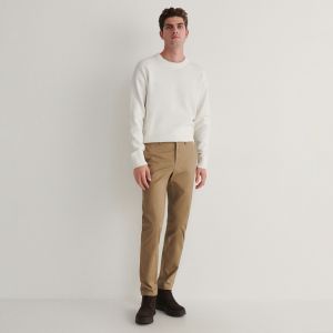 Reserved - Chino nohavice slim fit - Béžová